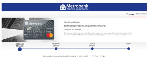 metrobank credit card for first timer